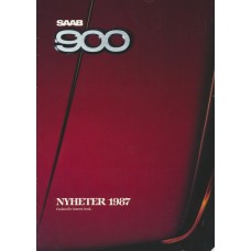 1987   Saab 900 + Turbo + Cabrio News - Nyheter (Swedish)