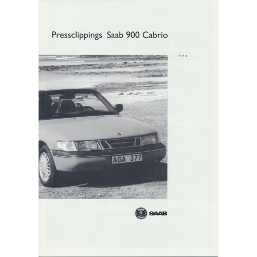 1994   Saab 900 Cabrio Pressclipings   (CH-German)