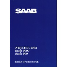 1988   Saab Nyheter 900 + T 16 S + Cabrio + 9000  (Swedish)