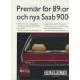 1989   Saab 900 + T 16 S + Cabrio + 9000  (Swedish)
