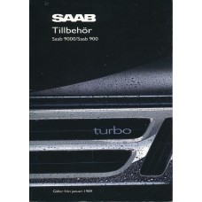 1989   Saab Accessories - 900 + T 16 S + Cabrio + 9000  (Swedish)