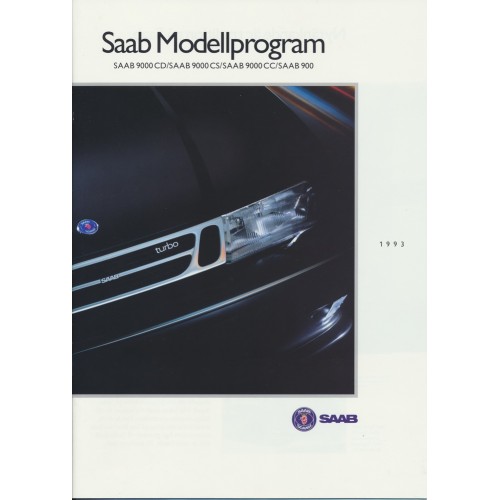 1993   Saab 900 + T 16 S Aero + Cabrio + 9000  (Swedish)