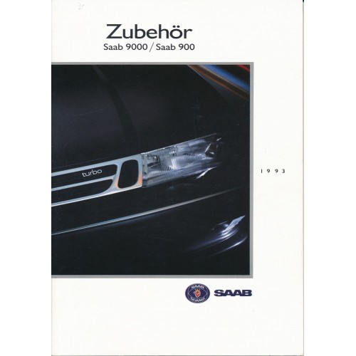 1993   Saab Accessories - 900 + T 16 S + Cabrio + 9000  (German)