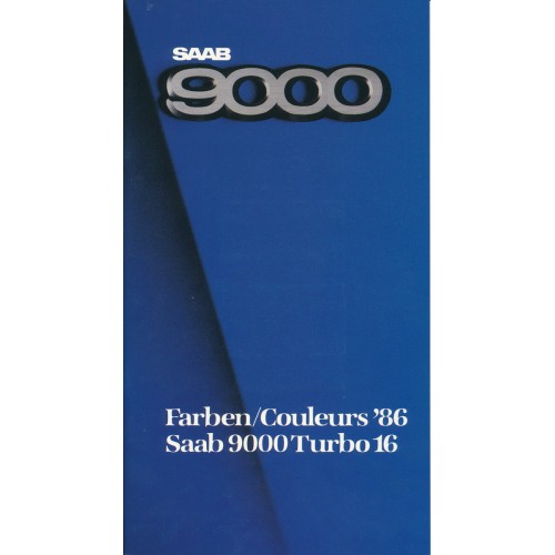 1986   Saab 9000 Turbo 16 Colours  (German+French)