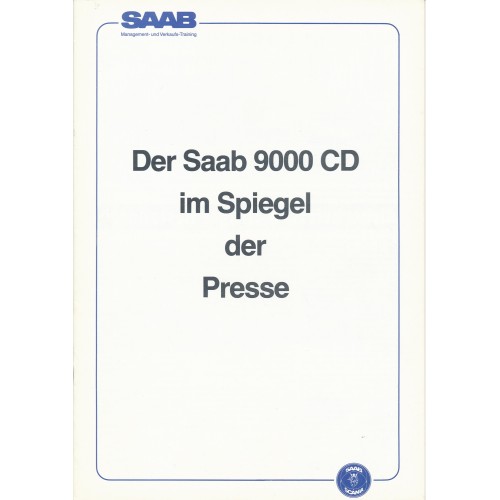 1988   Saab 9000 CD in the Press  (German)