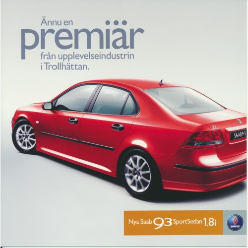 2005   Saab 9-3 Sport Sedan 1.8i   (Swedish)