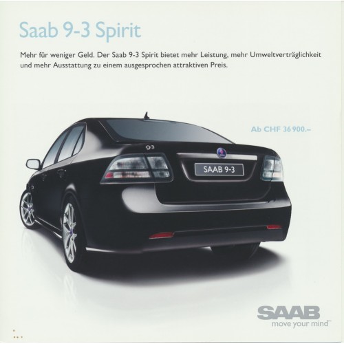 2010   Saab 9-3 Spirit   (CH-German)