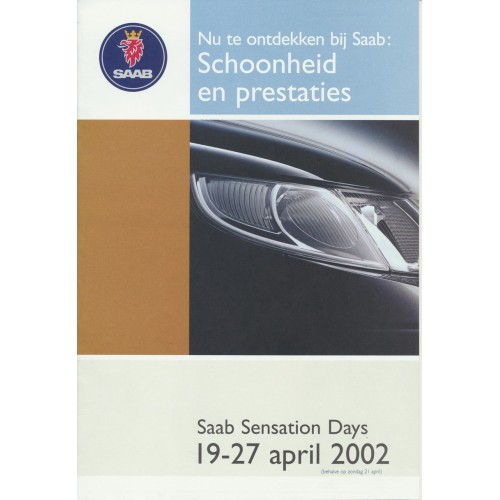 2002   Saab 9-3 + 9-5   (B-Dutch)   9-3 ANNIVERSARY / 9-3 CABRIO BLUE LINE + SILVER LINE