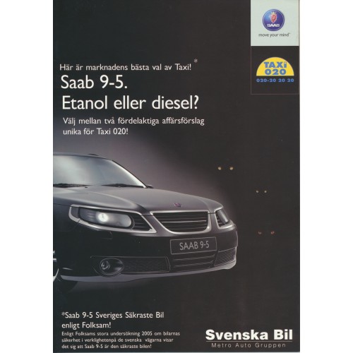 2007   Saab 9-5 Taxi   V1   (Swedish)