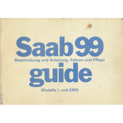 1973   Saab 99 L - EMS  (German)