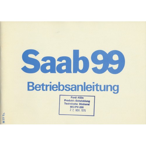 1977   Saab 99   (German)